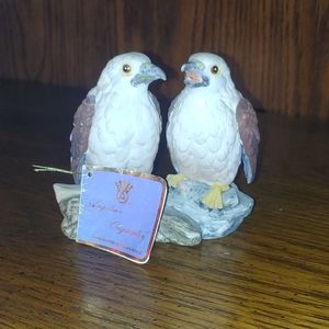 Angeline Originals porcelain hand-painted eagles